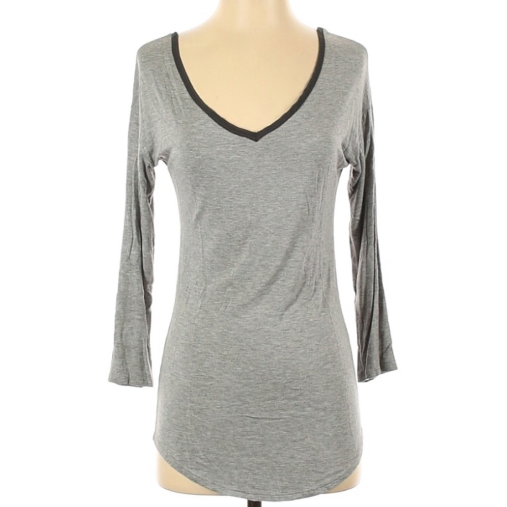 Grey Strappy Back Long Sleeve